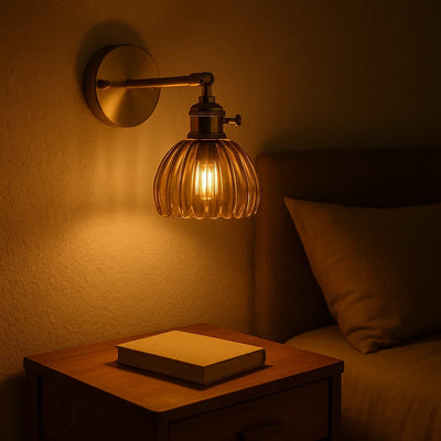Vintage TulipGlow Wandleuchte | Blüten-Design