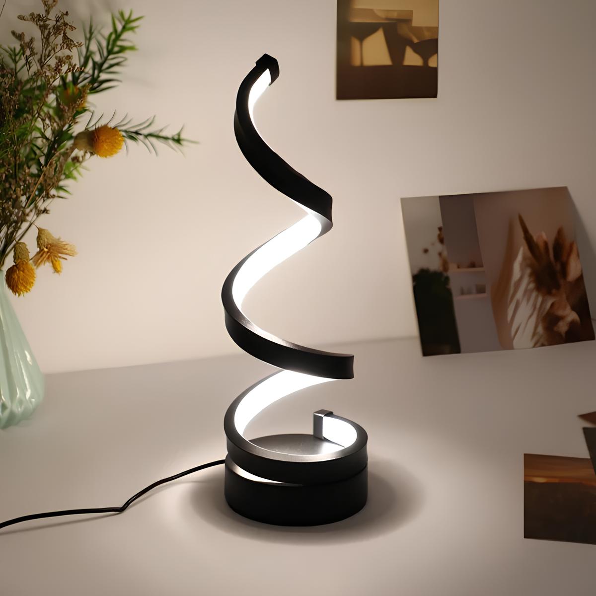 Spiral tischlampe | Moderne spiralen‑design