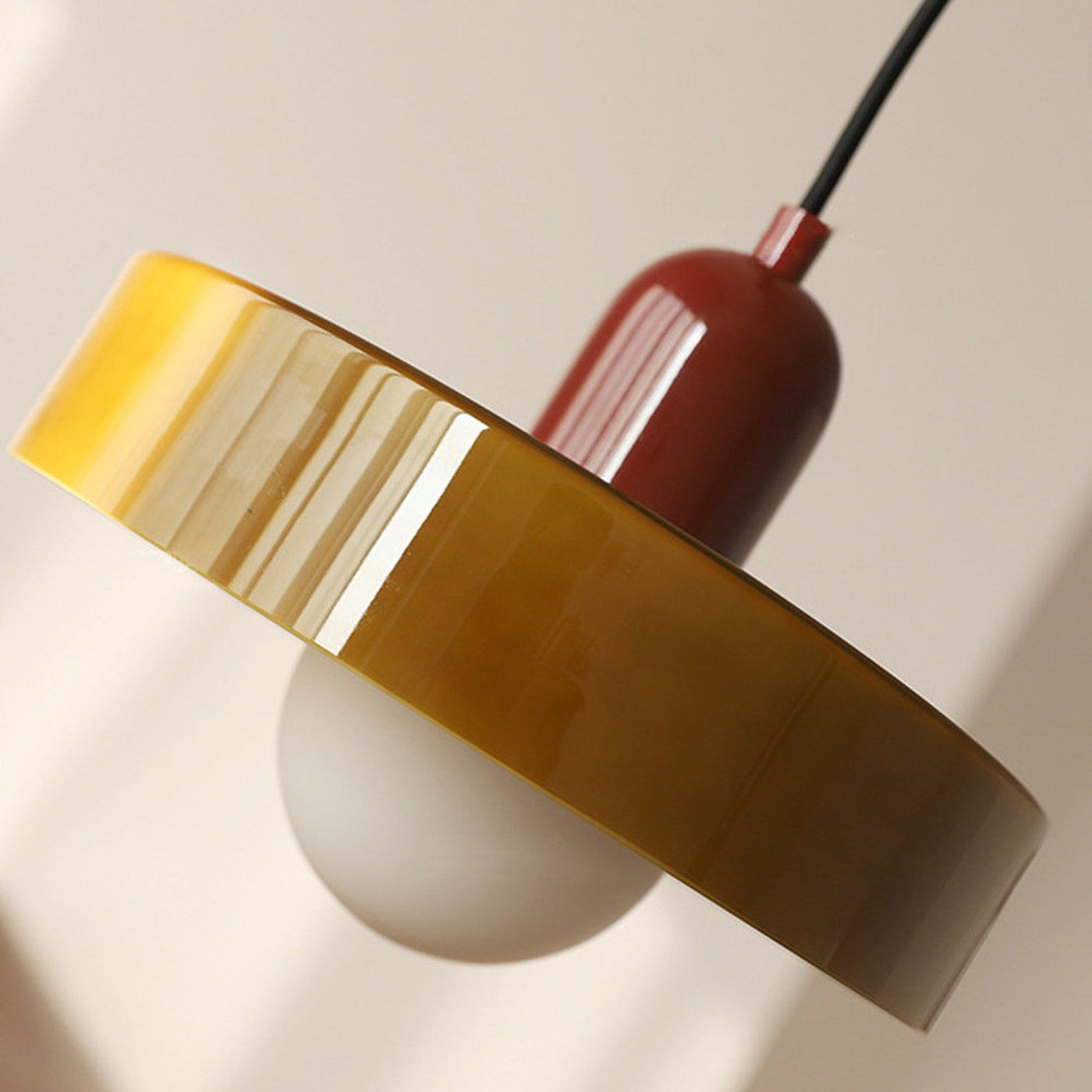 Bauhaus Stil Hängeleuchte | Moderne Kunstlampe aus Glas