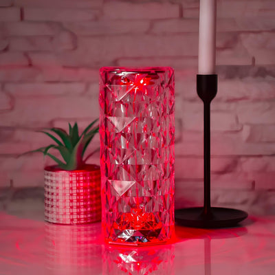 Touch & Glanz Kristalllampe | Elegante LED-Tischleuchte