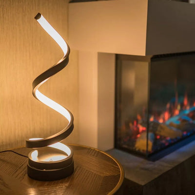 Spiral tischlampe | Moderne spiralen‑design