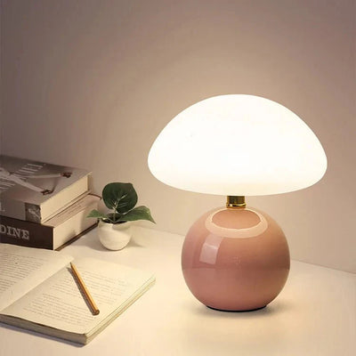 Bauhaus Pilzlampe Cremeweiß | Elegantes Lichtambiente pur