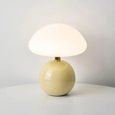 Bauhaus Pilzlampe Cremeweiß | Elegantes Lichtambiente pur