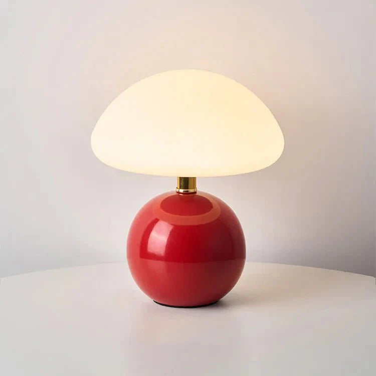 Bauhaus Pilzlampe Cremeweiß | Elegantes Lichtambiente pur