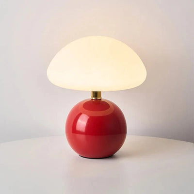 Bauhaus Pilzlampe Cremeweiß | Elegantes Lichtambiente pur