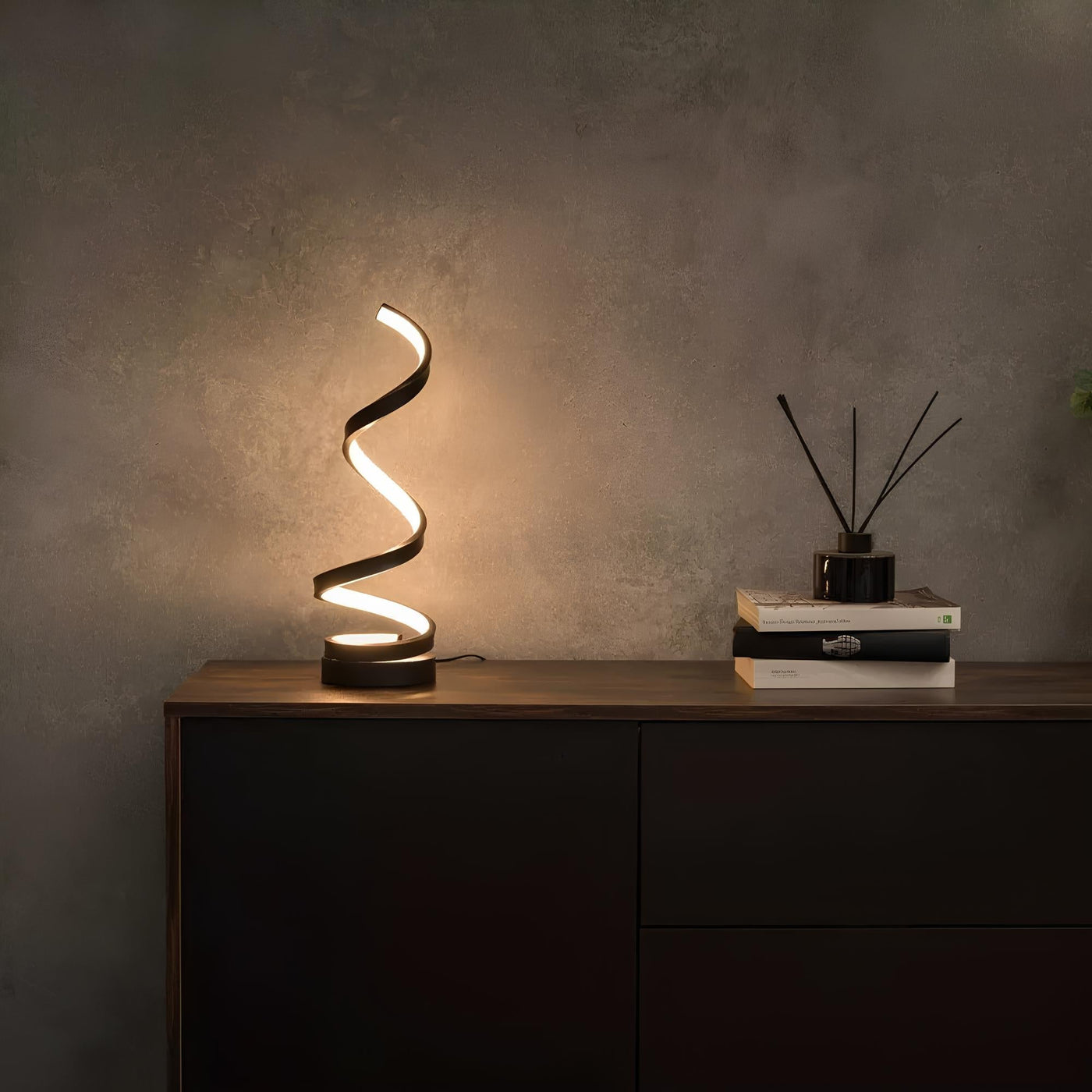 Spiral tischlampe | Moderne spiralen‑design