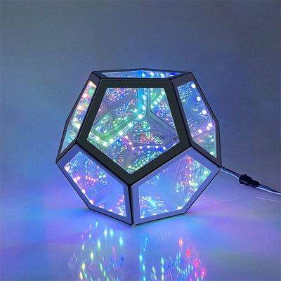 Trance Tischlampe | Geometrische LED-Lichtskulptur