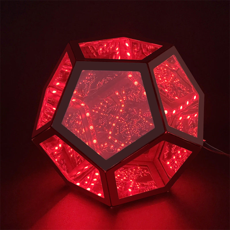 Trance Tischlampe | Geometrische LED-Lichtskulptur