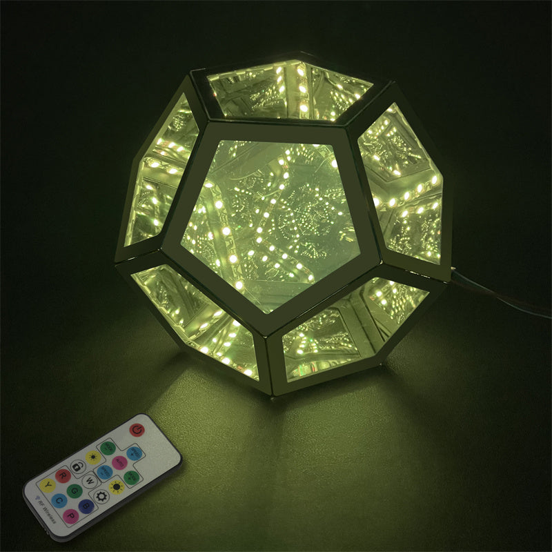 Trance Tischlampe | Geometrische LED-Lichtskulptur