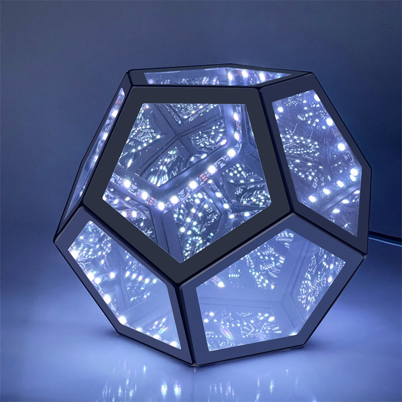 Trance Tischlampe | Geometrische LED-Lichtskulptur