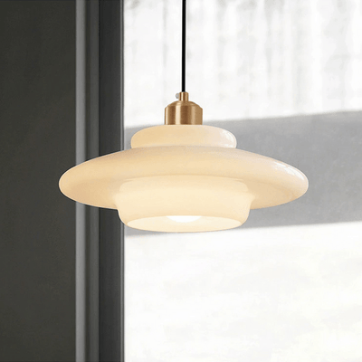 Nordic Weißes Glas-Hängelicht | Zeitloses skandinavisches Design