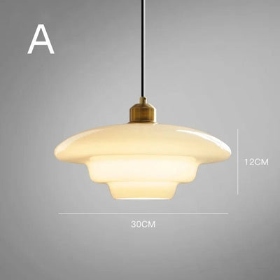 Nordic Weißes Glas-Hängelicht | Zeitloses skandinavisches Design