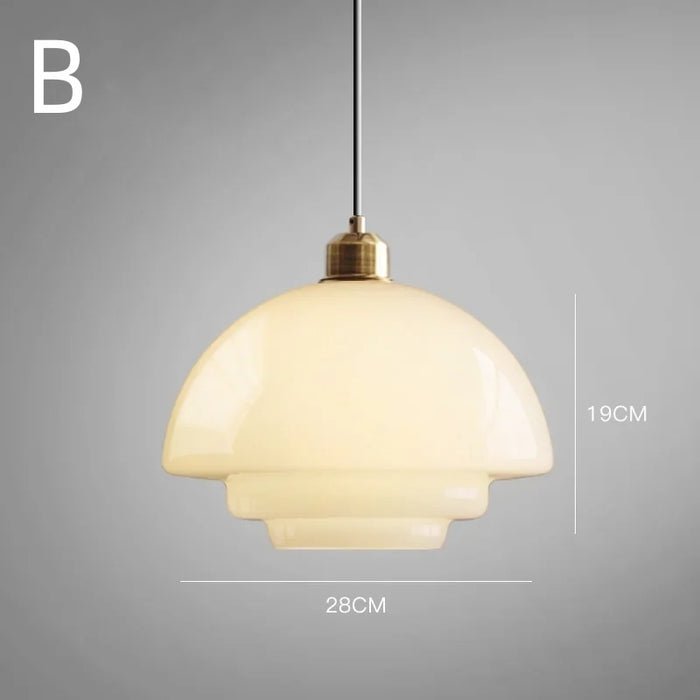 Nordic Weißes Glas-Hängelicht | Zeitloses skandinavisches Design