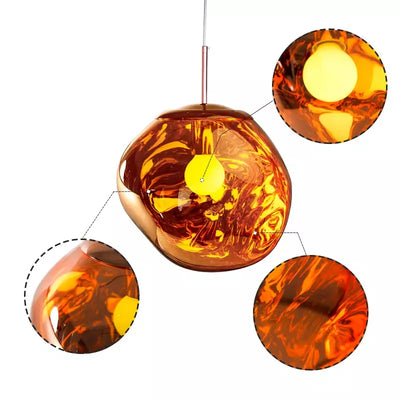 Melt Hanglampe Modern | Elegante Glaspendelleuchte fürs Wohnzimmer