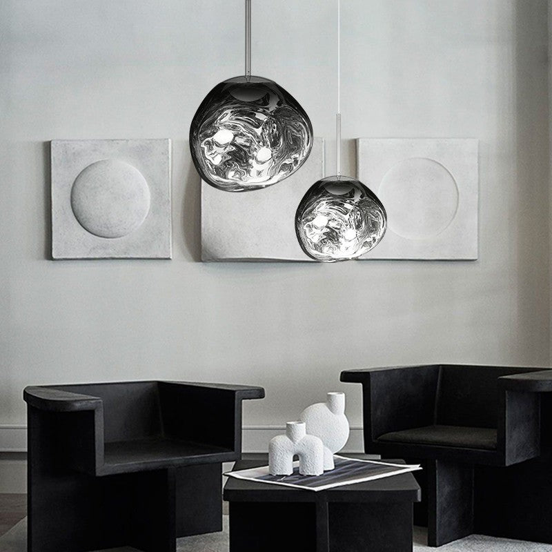 Melt Hanglampe Modern | Elegante Glaspendelleuchte fürs Wohnzimmer