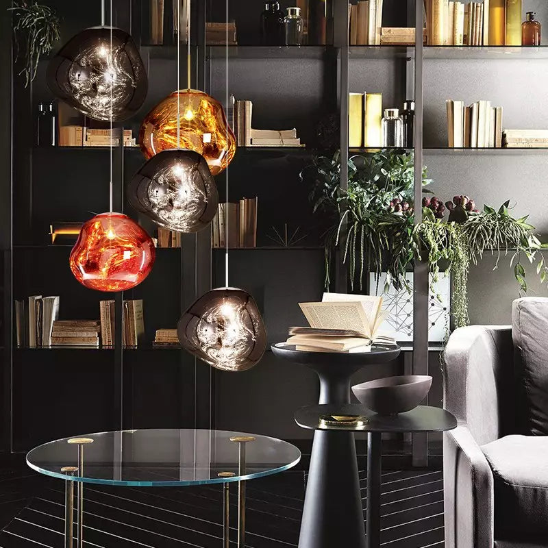 Melt Hanglampe Modern | Elegante Glaspendelleuchte fürs Wohnzimmer