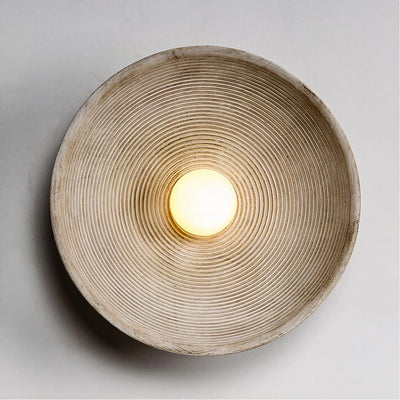 Runde Wandleuchte Retro | Nordische LED Wandlampe im Vintage-Stil