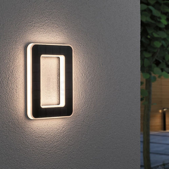 SolarZahl Beleuchtete Hausnummer Solar 0 – LED Solarlampe automatische Dämmerungssensor wetterfest