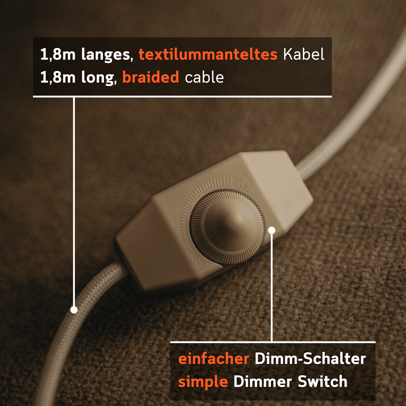 Flow Naturlicht | Elegante Leuchte aus Bioplast